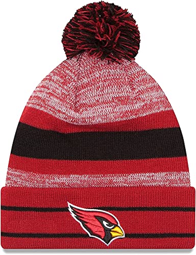 NFL Cuffed Knit Pom Beanie Hat with Fleece Lining