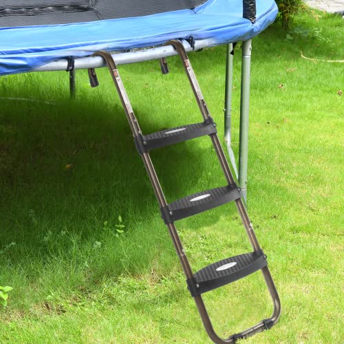 3-Step Trampoline Ladder with Skid-Proof Steps for Kids
