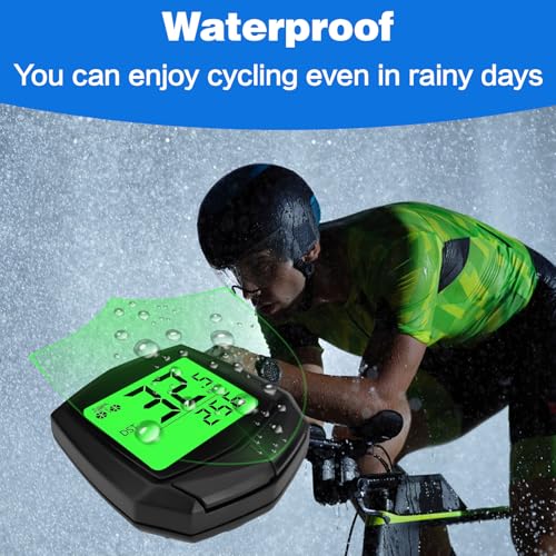 Wireless Bicycle Speedometer with Auto Wake-Up & Backlight