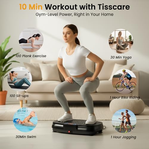 Vibration Plate Exercise Machine - Black Whole Body Workout
