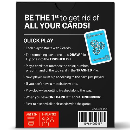 One Drink Drinking Game - Fun Adult Card Game for Parties