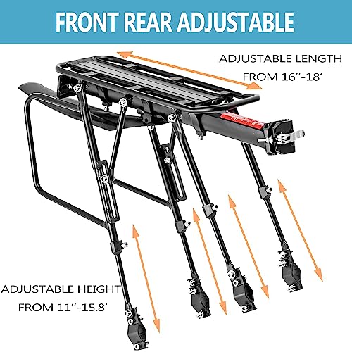 310 LB Capacity Bike Rack with Reflector & Fender - Quick Release