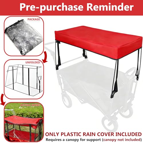Universal Waterproof Wagon Cover with UV Protection - Clear PVC