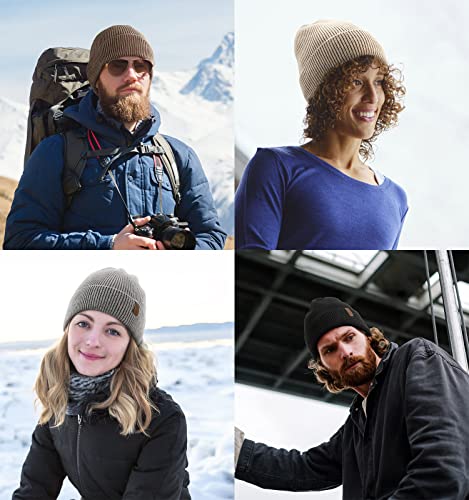 Winter Beanie for Men and Women - Soft Fleece Lined Knit Hat