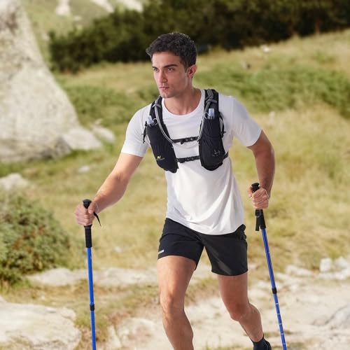 N NEVO RHINO Black 5.5L Running Hydration Vest with 1.5L Water Bladder