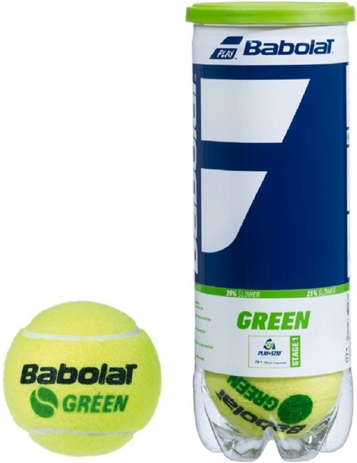 Babolat Kids Play & Stay Green Tennis Balls (3 Balls)