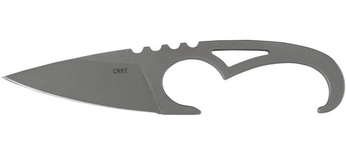 CRKT SDN Fixed Blade Knife with Sheath: Lightweight EDC Outdoor Knife, Stainless Steel with Thermoplastic Sheath 2909, Gray