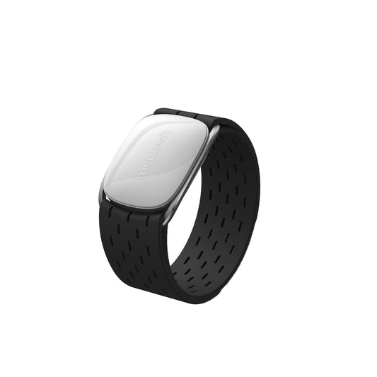 ANT+ Bluetooth Heart Rate Monitor, Portable Arm Heart Rate Monitor, 140 Hours Battery Life, Real Time Monitoring, Custom Interval, Waterproof, Use for Running Cycling Gym, ect (Long)
