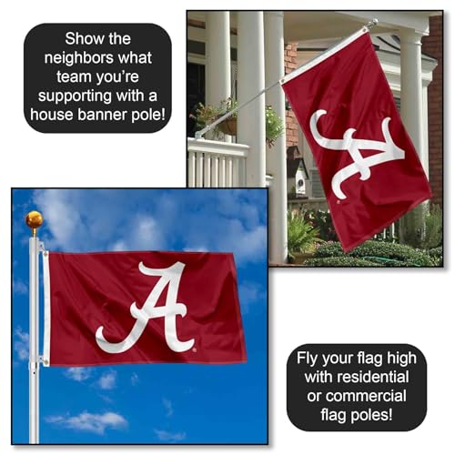 Alabama Crimson Tide Large College Flag - 3' x 5' Durable Polyester