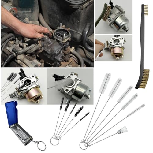Carburetor Cleaning Kit - Nylon Brushes & Wire Needles Set