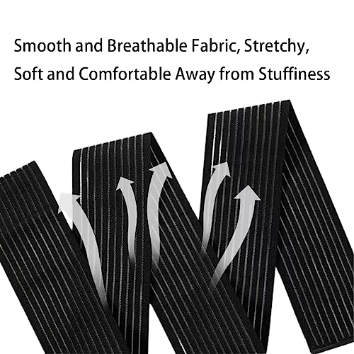 Thigh Compression Support Brace for Pain Relief - Black