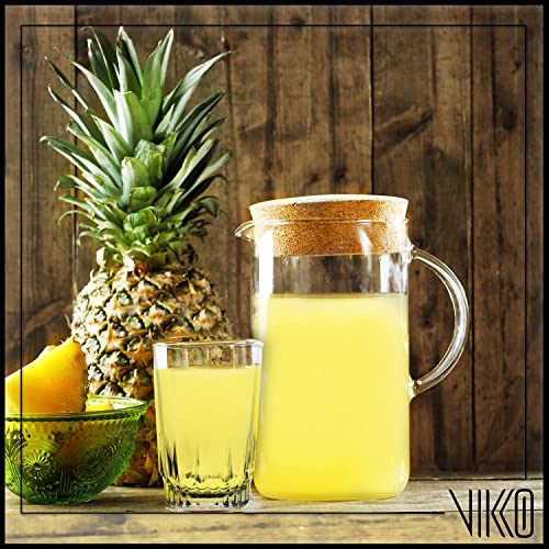 Vikko 5oz Small Juice Glasses Set - Heavy Base Clear Drinking Tumbler for Juice Water Kids, 2.4 Inch Wide, 3.5 Inch High, Pack of 6