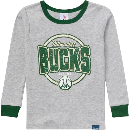 NBA Baby Pajamas - Snug Fit Cotton Sleepwear Set 5T - Milwaukee Bucks