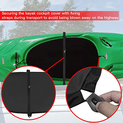 Universal UCEDER X-Large Kayak Cockpit Cover, Waterproof 420D Oxford