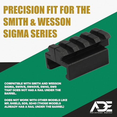 Weaver Picatinny Rail Adapter for S&W Sigma - 20mm Dovetail Mount