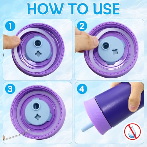 6-Pack Clear Silicone O-Ring Gaskets for Owala FreeSip Water Bottles