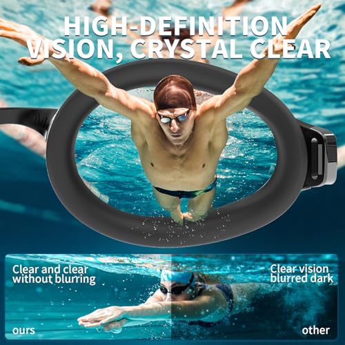 Anti-Fog Polarized Swimming Goggles - Silver