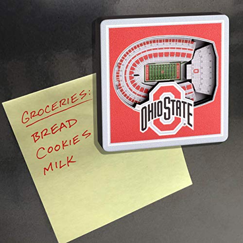 Ohio State Buckeyes 3D StadiumView Magnet - NCAA Team Logo