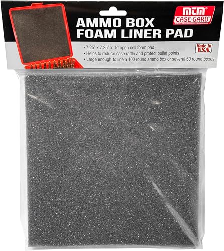 Custom Fit Ammo Box Foam Liner - Protective Cushion Insert, Dark Gray