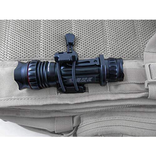 Black Tactical Molle Clips Set for Backpack & Vest - 4 Pieces