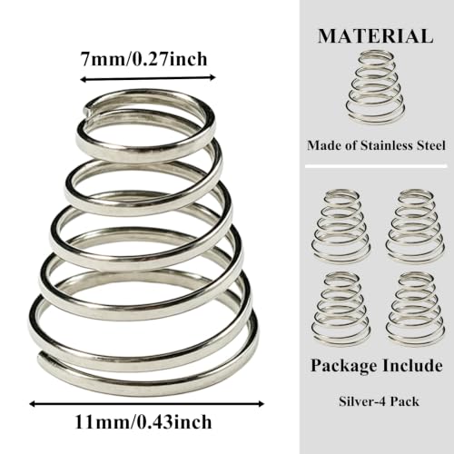 304 Stainless Steel Bike Wheel Skewer Springs - 4 Pack