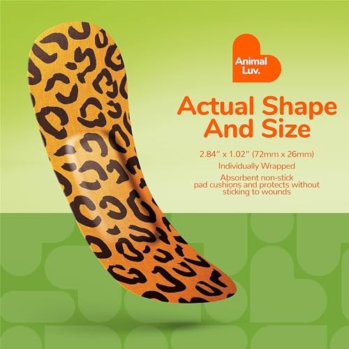 Animal Print Adhesive Bandages Set - 24 Count, Latex Free