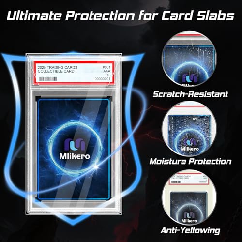 120 Pack Graded Card Sleeves - Acid-Free Resealable Slab Protectors