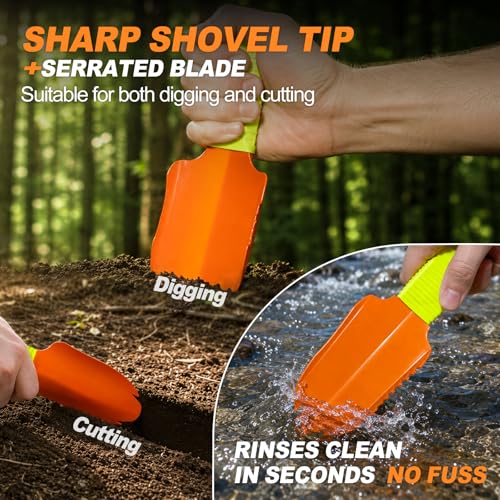 Ultralight Backpacking Trowel - Mini Iron Camping Shovel
