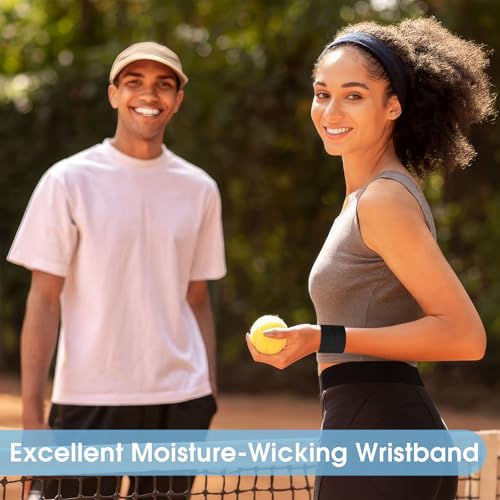 8 Pack Absorbent Wrist Sweatbands for Sports & Exercise