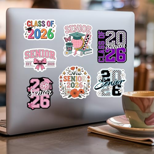 Set of 10 Graduation Stickers - Class of 2026 Vinyl Decals