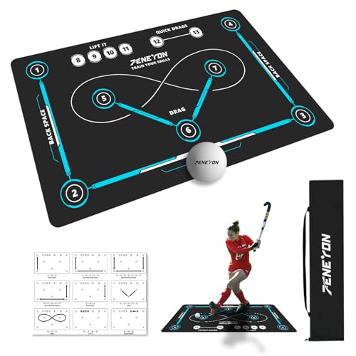 Peneyon B Field Hockey Training Mat - Indoor/Outdoor Stickhandling Practice Equipment