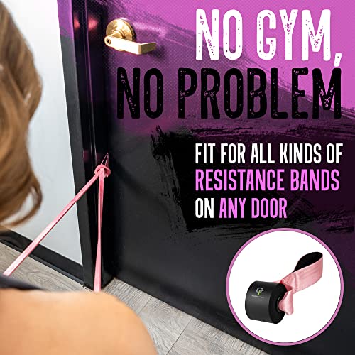 Resistance Band Door Anchor - Heavy Duty - Pink