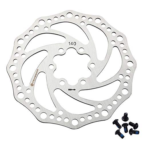 160mm Bike Disc Brake Rotor with 6 Bolts - Silver
