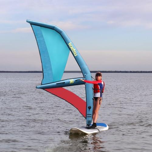 Inflatable Paddle Board Sail - 45.21ft² Sail Area, 360° Base Rotation