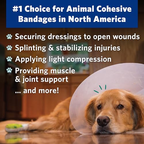 OVIK Health PetFlex Paw Pack – Flexible Self-Adhering Elastic Bandage