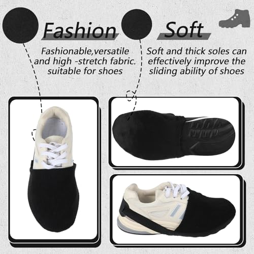 Bowling Shoe Covers - Stretchable Black Slide Accessories