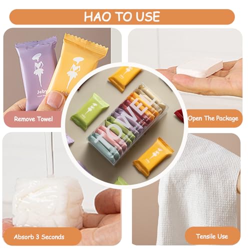 Compressed Cotton Towels - 28 Pack Portable Face Wash Cloths