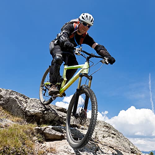 YUNSCM 2-Pair 26x2.10 Mountain Bike Tires with Tubes & Levers - Off-Road Ready