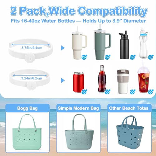 Cup Holder for Bogg Bag - Adjustable Drink Holder - Transparent
