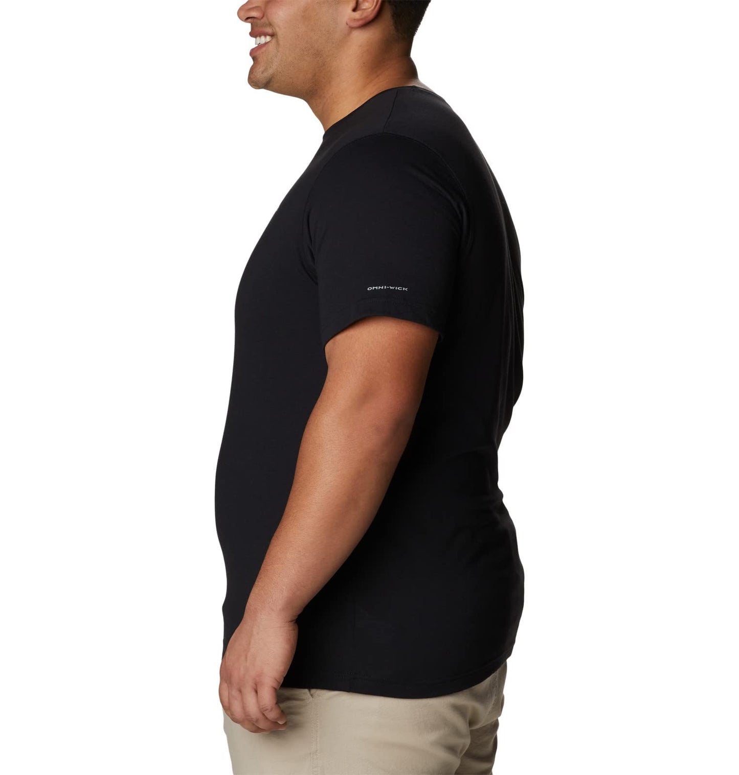 Columbia Men's Thistletown Hills Graphic Short Sleeve, City Grey Heather/Hikers Graphic, Large Tall
