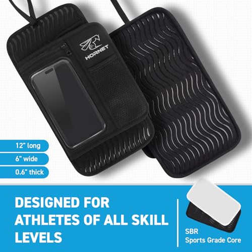 Hornet Watersports IDBF Approved Dragon Boat Seat Pad Black - Secure Strap & Storage Pockets