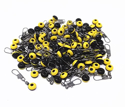 100pcs Fishing Line Swivel Clips - 30mm Interlock Snaps