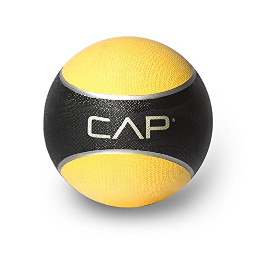 8 lb Weight Medicine Ball with Tacky Grip - Yellow