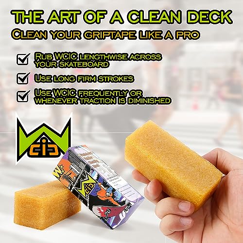 Skateboard Grip Tape Cleaner Stick - Rubber Eraser Bar