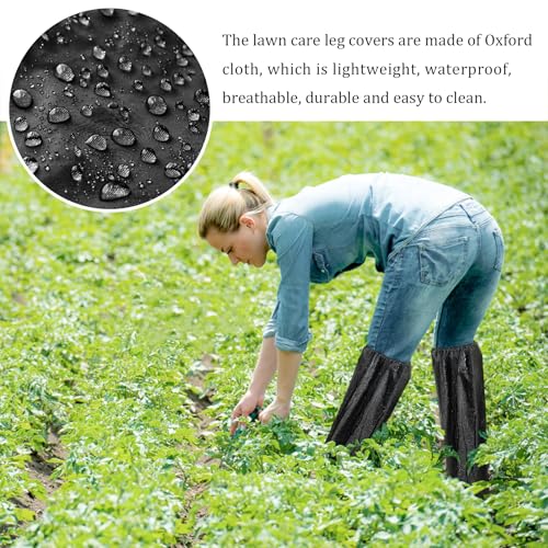 Adjustable Waterproof Leg Gaiters for Lawn Care - 25 Inches