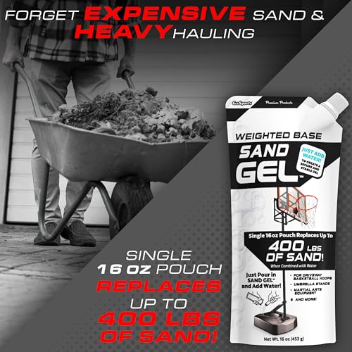 Sand Gel Weighted Base Filler for Basketball Hoops & Umbrellas - 16 oz