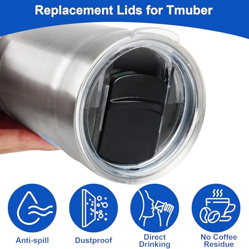2 Pack Spill-Proof Replacement Lid for 24oz Bubba Envy S Tumbler - BPA Free
