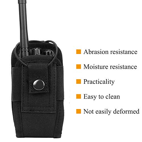Molle Radio Holder Pouch Case for Duty Belt - Black