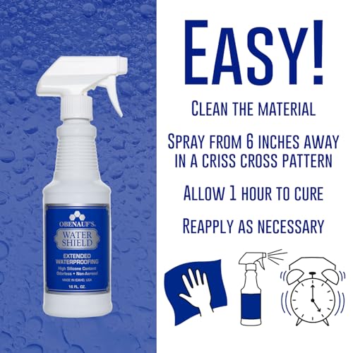 Obenauf's Water Shield Odorless Waterproofing Spray 16oz for Fabrics & Leather