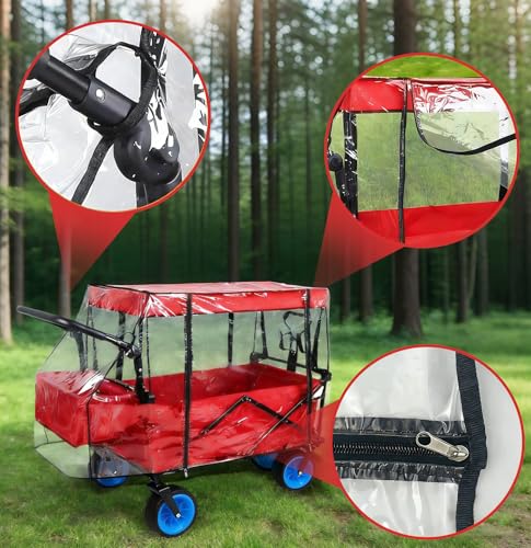 Universal Waterproof Wagon Cover with UV Protection - Clear PVC